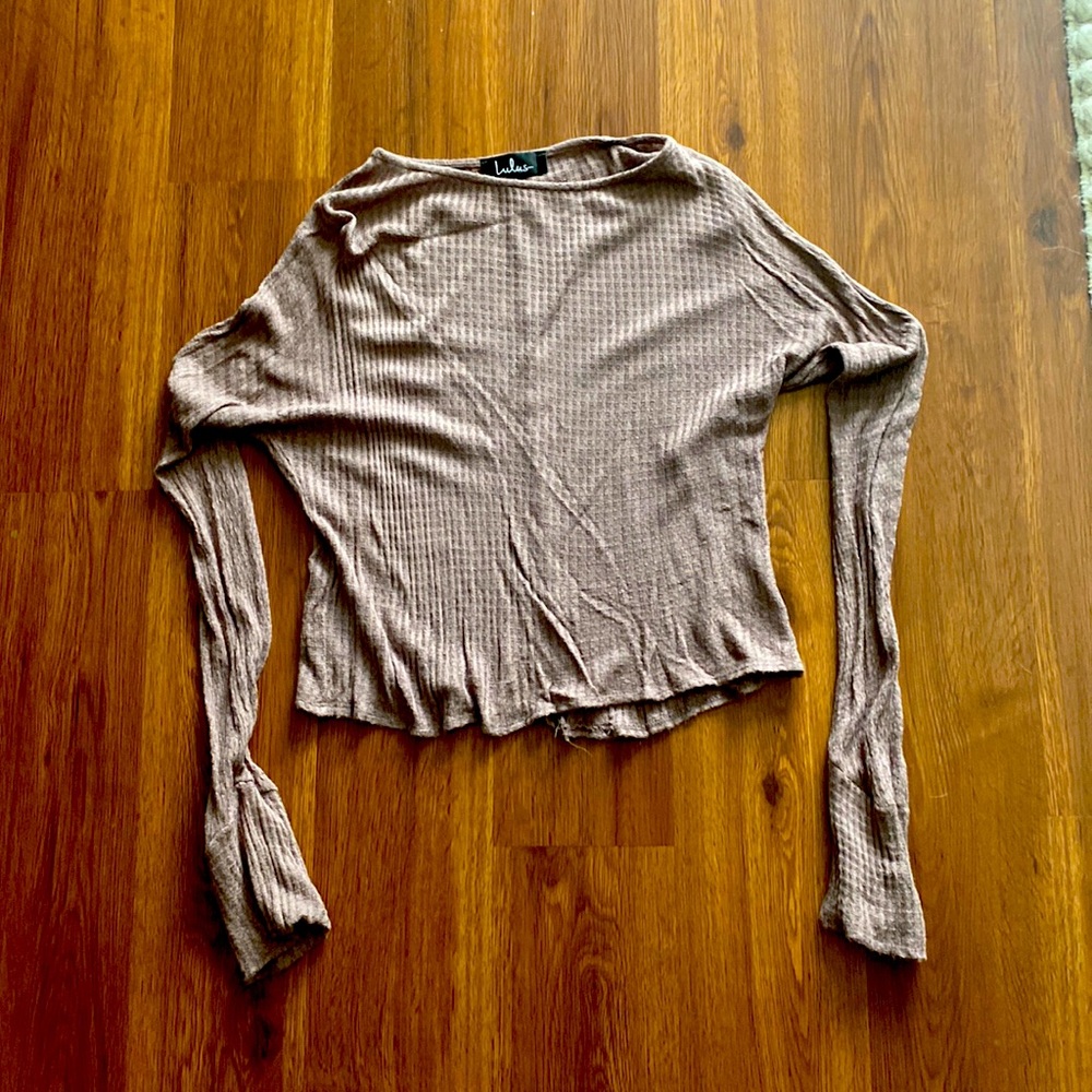 Lulus light weight sweater- light brown